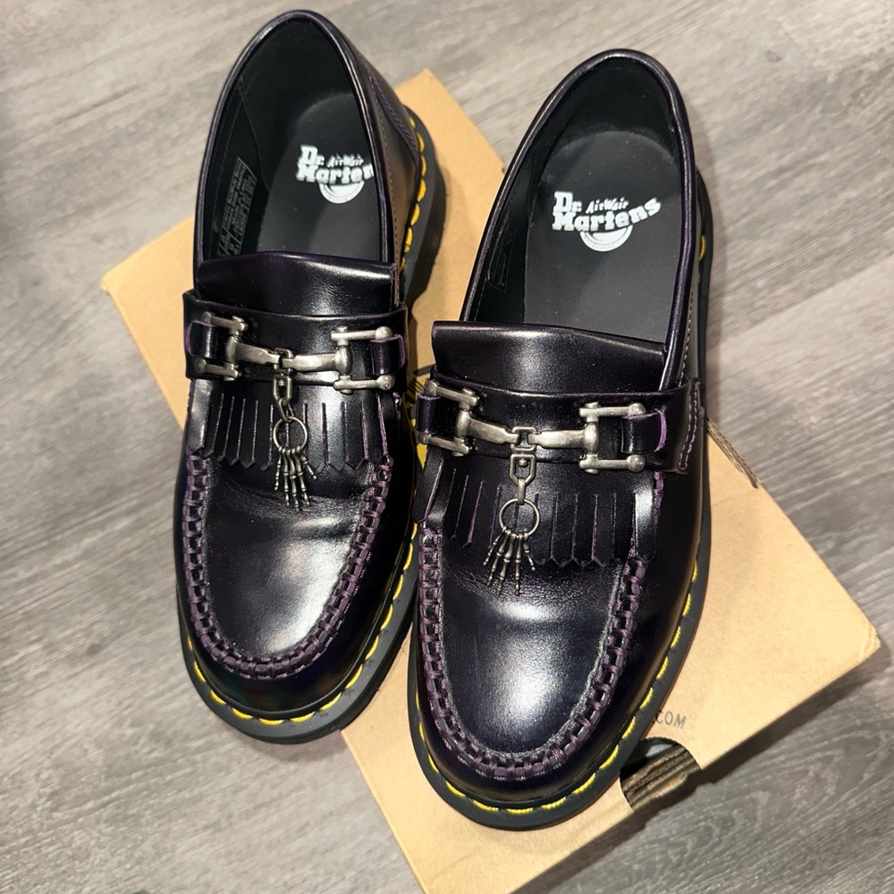 Dr. Martens Adrian Snaffle bone Dark Purple Loafers